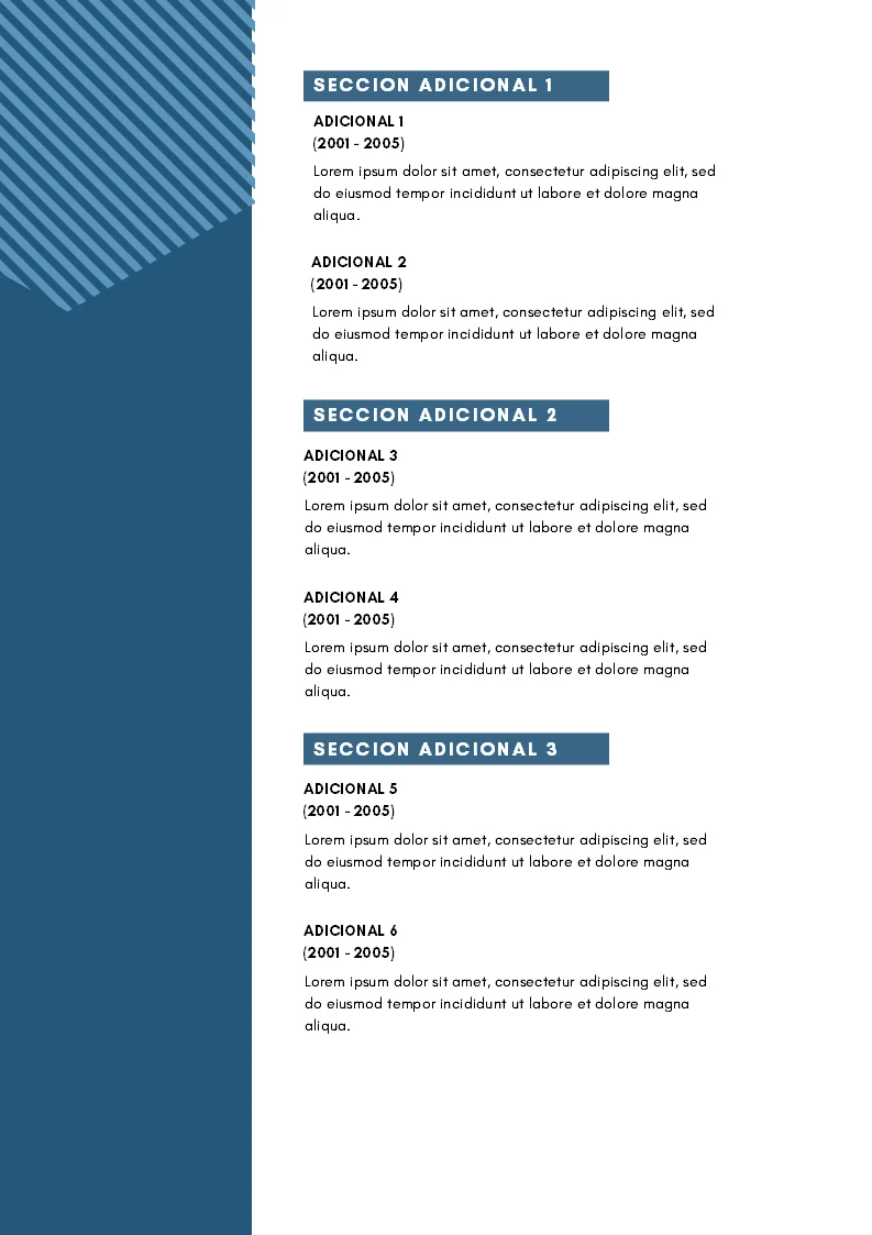 Ejemplo Paquete Currículums Editables